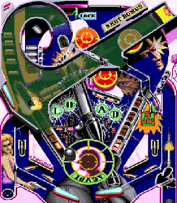 Super Pinball Action (US) screen shot game playing